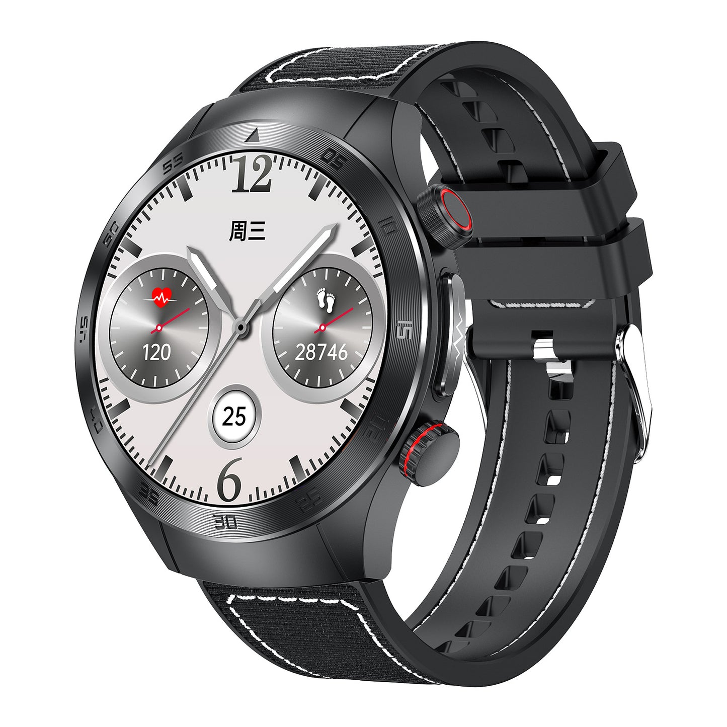 Fitaos Max 2 Lasertherapie-Smartwatch mit EKG, Blutzucker, Blutsauerstoff, Harnsäure, Lipidüberwachung