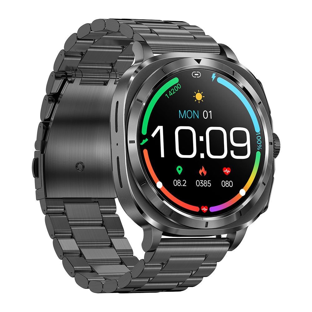 Fitaos H9 EKG Blutzucker Harnsäure Cholesterin Stressüberwachung Smartwatch