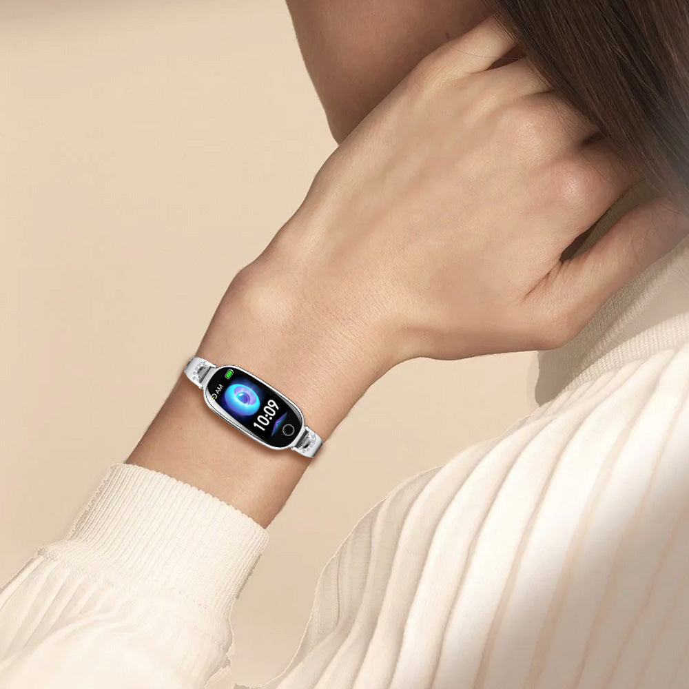 Fitaos Blutzucker Blutdrucküberwachung Luxus Diamant Design Fashion Smartwatch