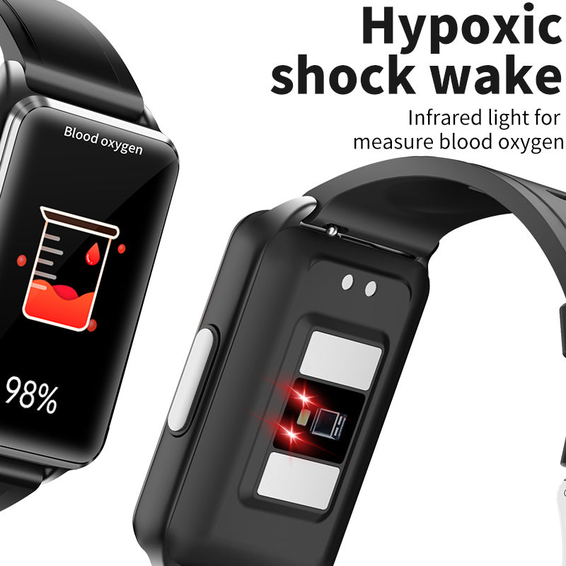FITAOS Fitness-Aktivitätstracker mit Herzfrequenz, Blutsauerstoff, Blutdruck, 20 Sportmodi