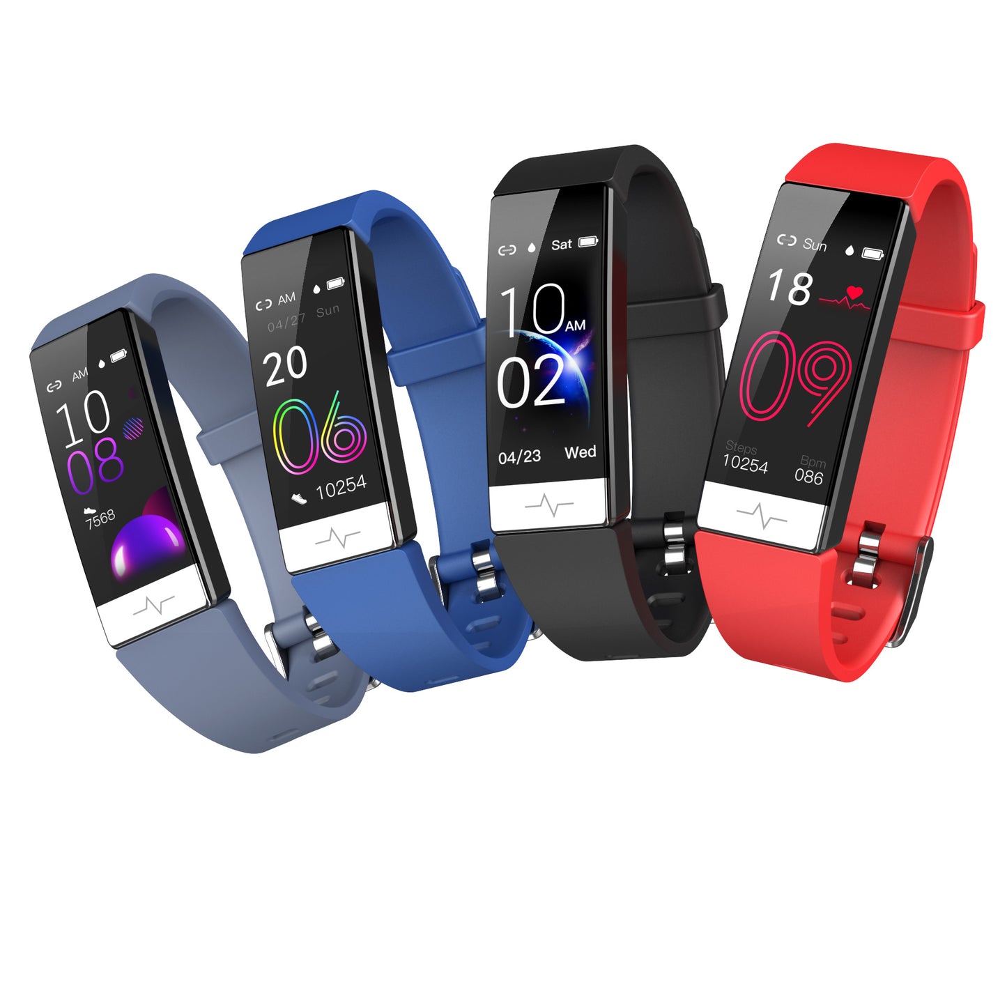 Fitaos EKG Blutsauerstoff Schlafüberwachung Multisport Smart Armband
