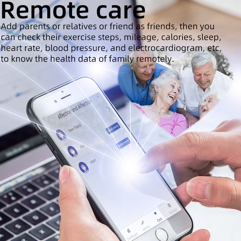 FITAOS EKG+PPG Blutzuckerüberwachung Gesundheits-Smart-Sportuhr