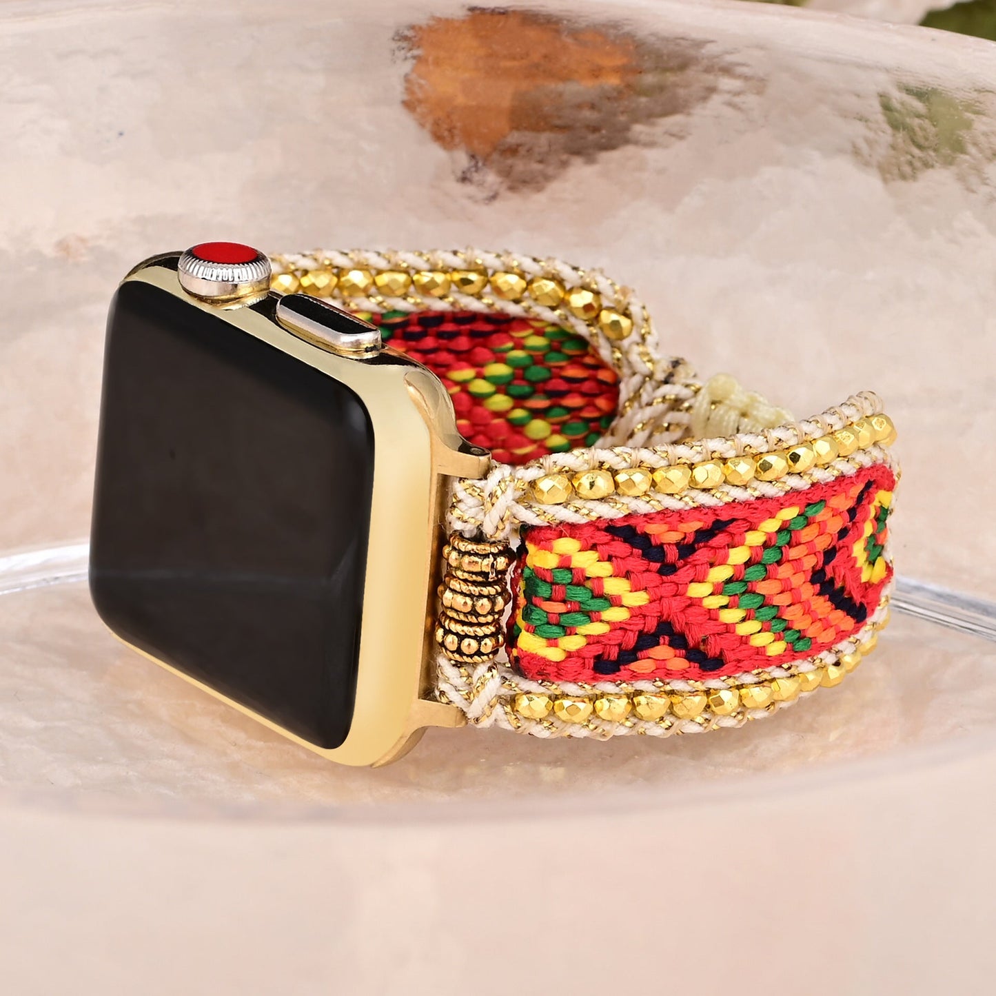 Gewebtes Uhrenarmband aus Nylon im Boho-Stil