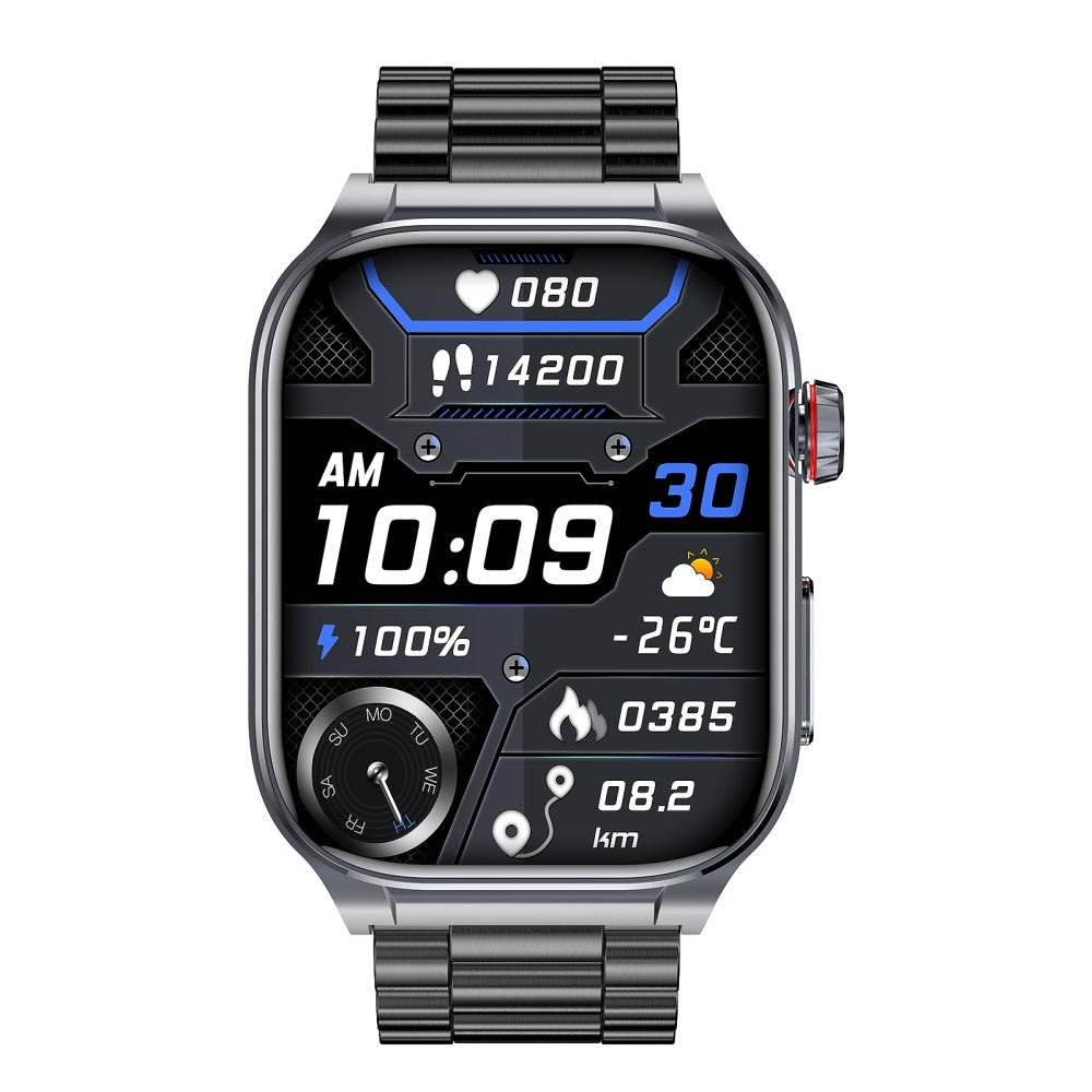 Fitaos Pro 9 High-End Flagship Smartwatch EKG Blutzucker Harnsäure Cholesterin Stressüberwachung