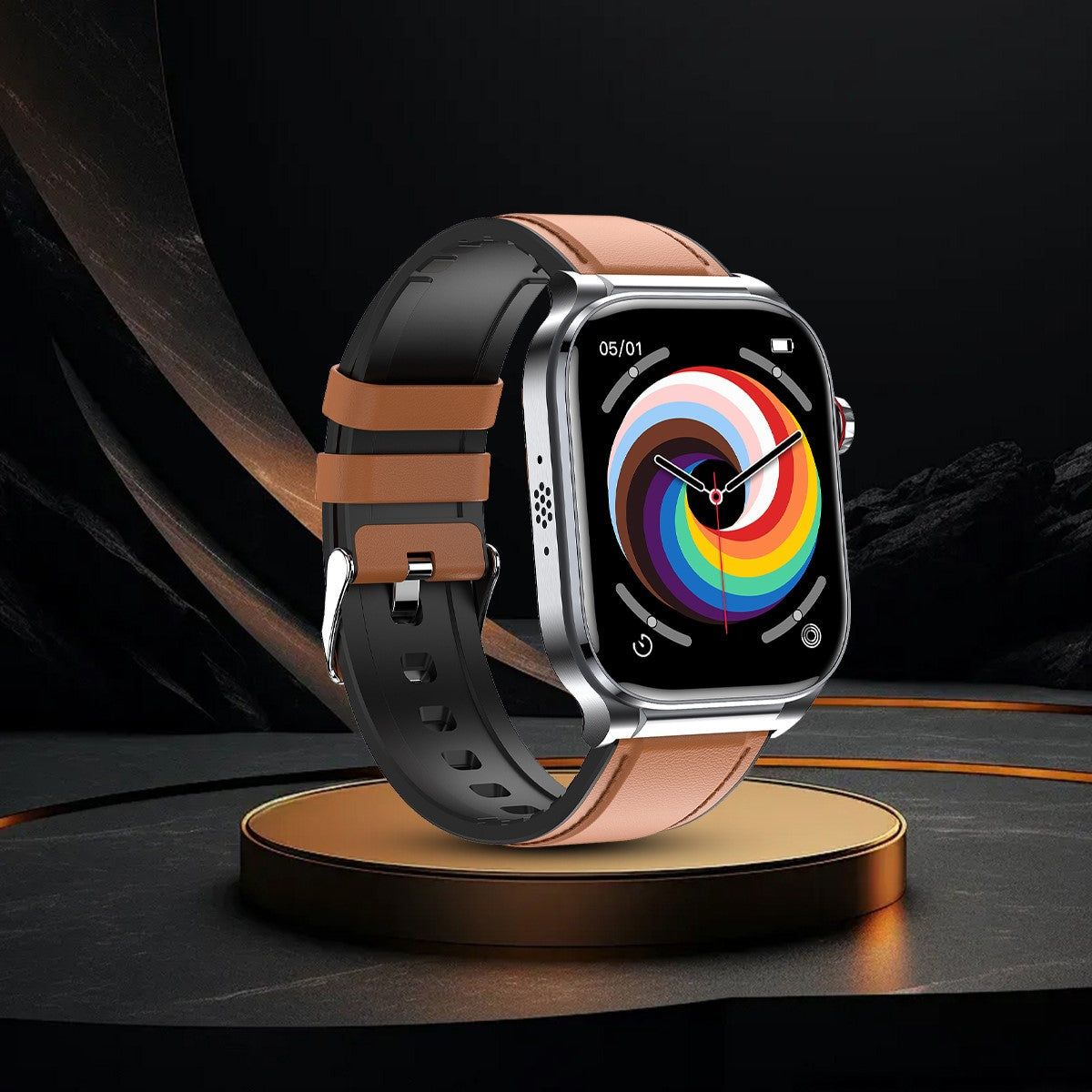 Fitaos Pro 9 High-End Flagship Smartwatch EKG Blutzucker Harnsäure Cholesterin Stressüberwachung