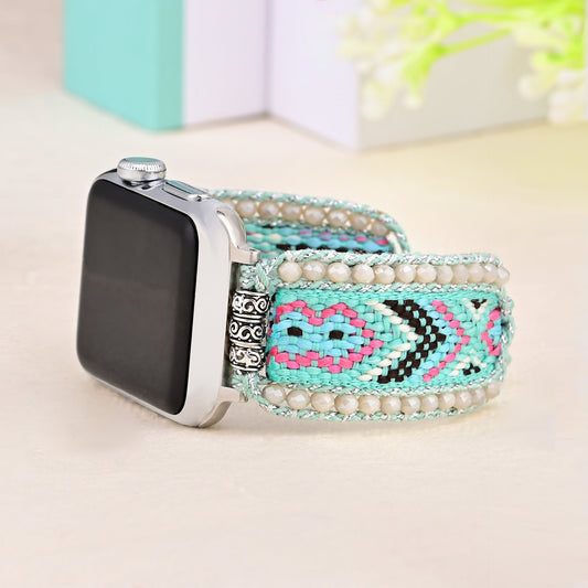Gewebtes Uhrenarmband aus Nylon im Boho-Stil