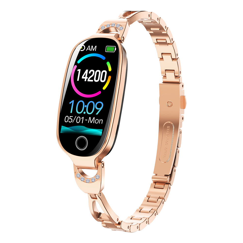Fitaos Blutzucker Blutdrucküberwachung Luxus Diamant Design Fashion Smartwatch