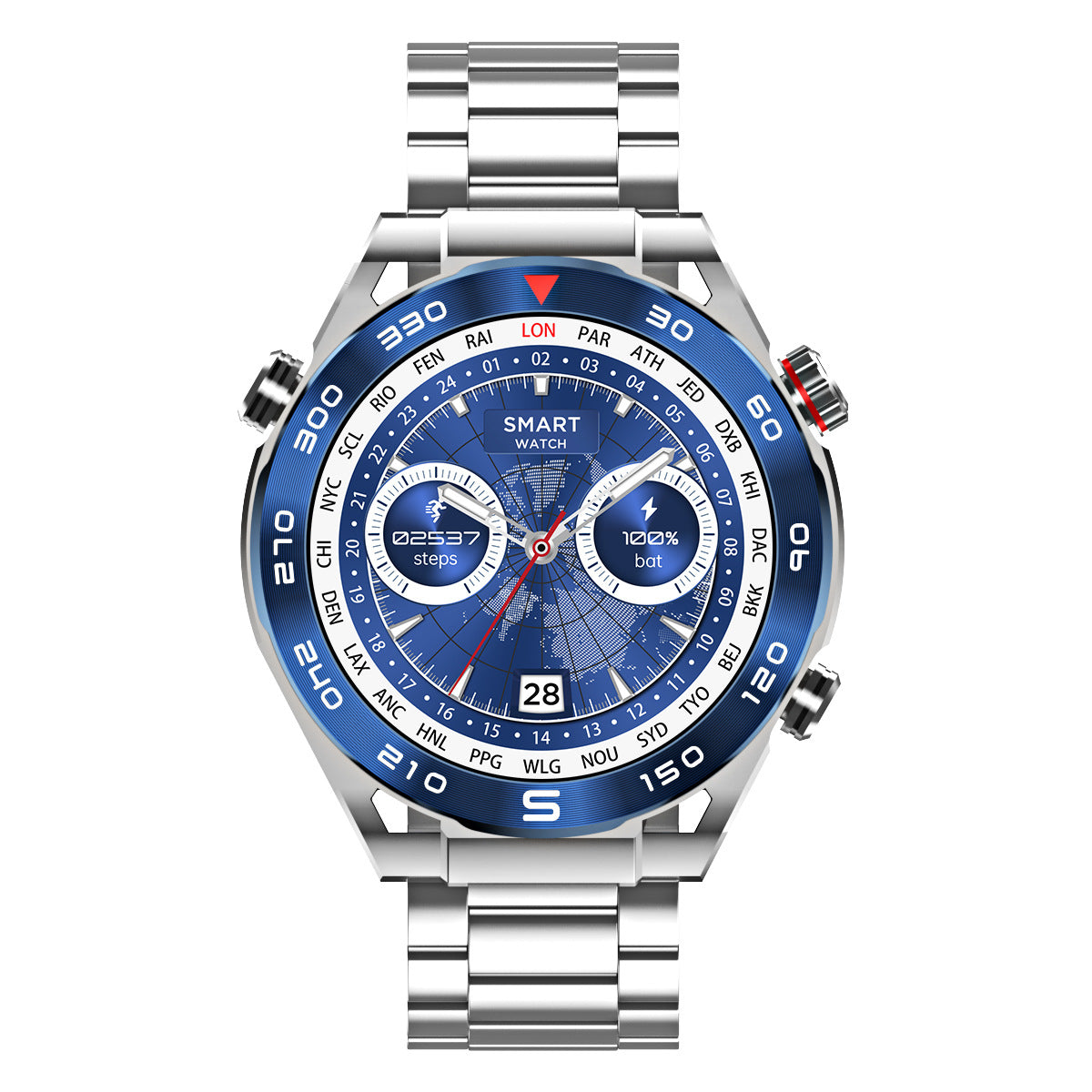FITAOS EKG Blutzucker Blutdrucküberwachung Bluetooth Talk Sport Smartwatch