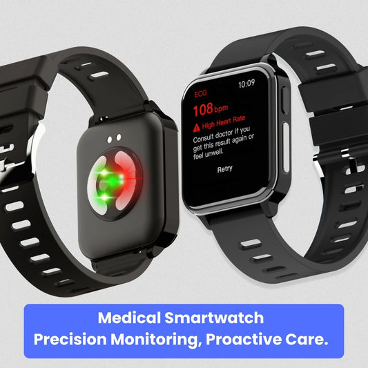 CFDA-zertifizierte Gesundheits-EKG-Smartwatch mit Blutsauerstoff-Herzfrequenzmesser, Schlafüberwachung, Gesundheits-Tracker-Uhr