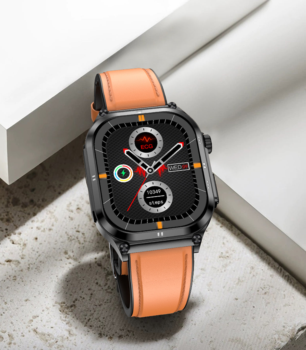 Fitaos H9 EKG Blutzucker Harnsäure Cholesterin Stressüberwachung Smartwatch
