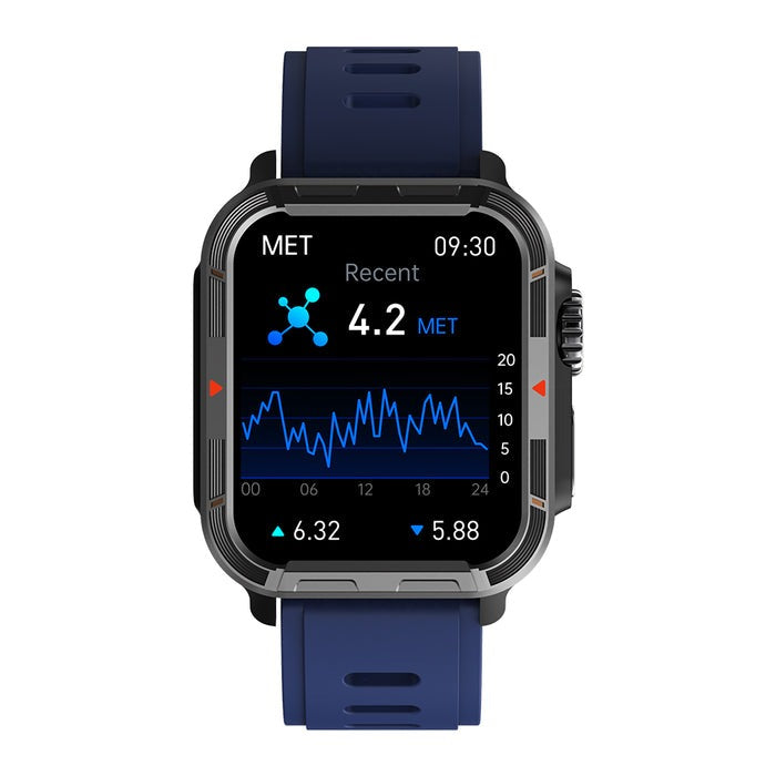 FITAOS VEE PRO Robuste Sport-Smartwatch zur Überwachung der Körperzusammensetzung/EKG/Blutzucker/Blutdruck/Herzfrequenz