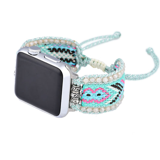 Gewebtes Uhrenarmband aus Nylon im Boho-Stil