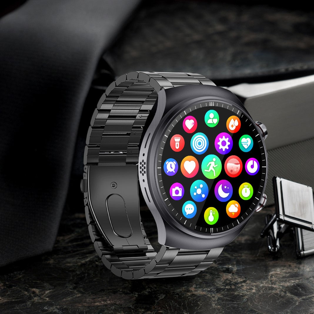 Fitaos Pro 10 High-End Flagship Smartwatch EKG Blutzucker Harnsäure Cholesterin Stressüberwachung