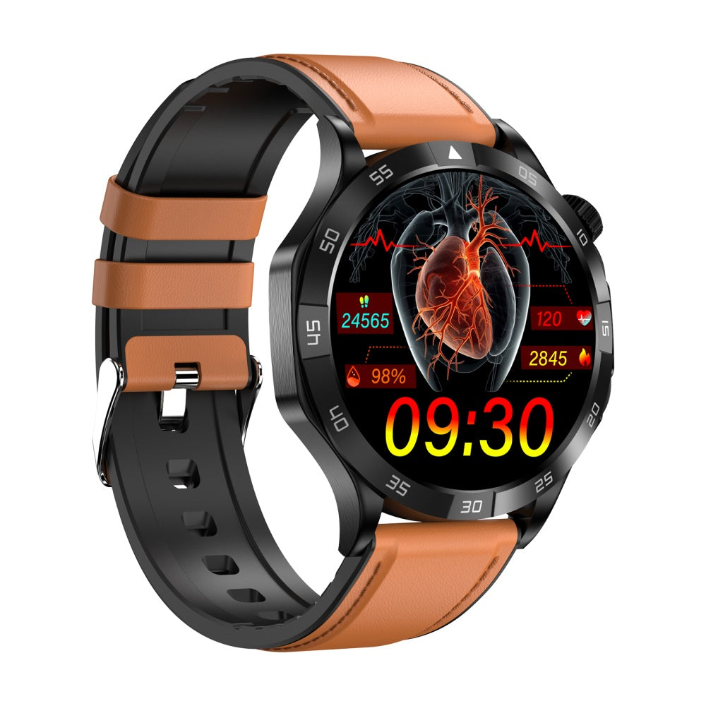 Fitaos H9 EKG Blutzucker Harnsäure Cholesterin Stressüberwachung Smartwatch