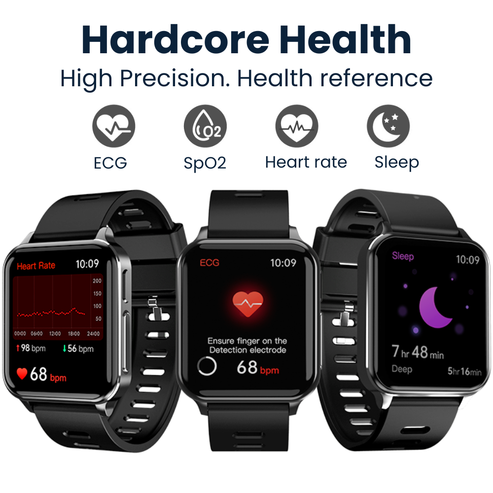 CFDA-zertifizierte Gesundheits-EKG-Smartwatch mit Blutsauerstoff-Herzfrequenzmesser, Schlafüberwachung, Gesundheits-Tracker-Uhr