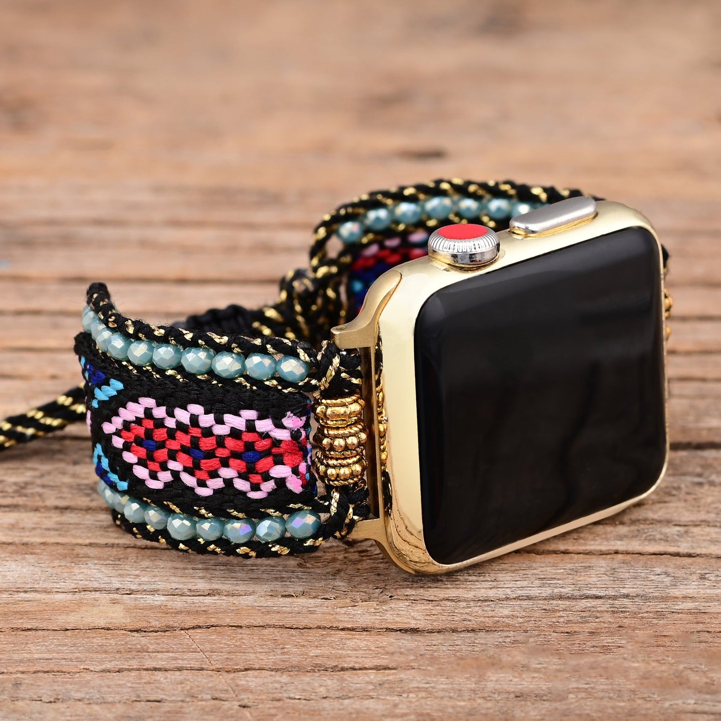 Gewebtes Uhrenarmband aus Nylon im Boho-Stil