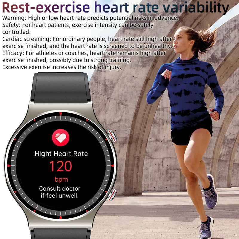 FITAOS 2025 Neue EKG+PPG-Smartwatch mit vollem Touchscreen und Blutsauerstoff, Blutdruck, Herzfrequenz