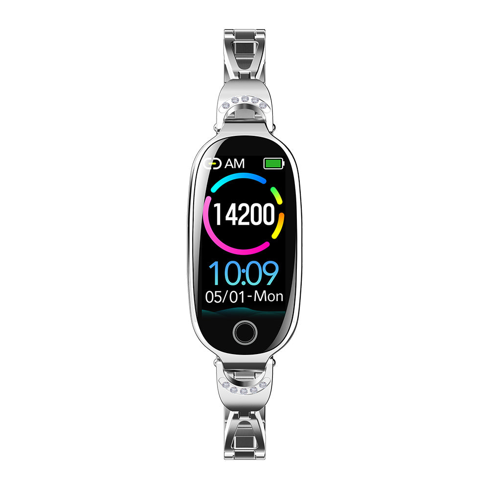 Fitaos Blutzucker Blutdrucküberwachung Luxus Diamant Design Fashion Smartwatch