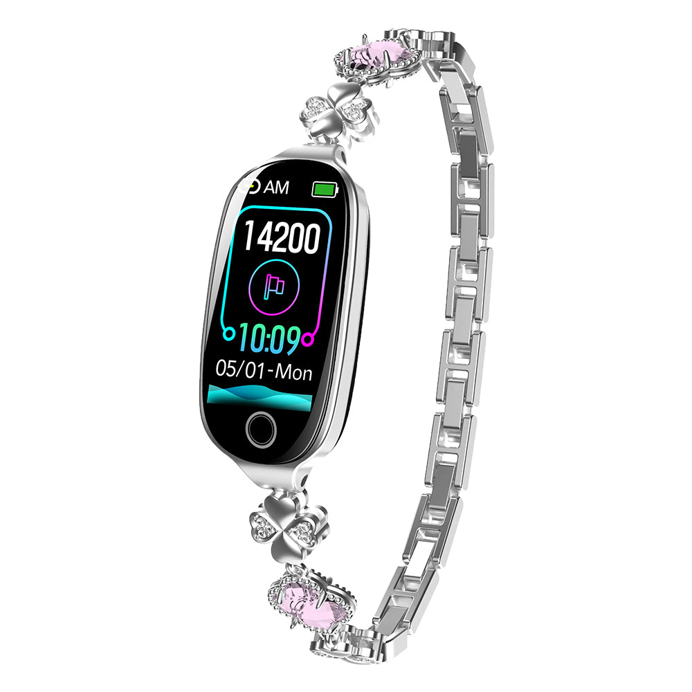 Fitaos Blutzucker Blutdrucküberwachung Luxus Diamant Design Fashion Smartwatch