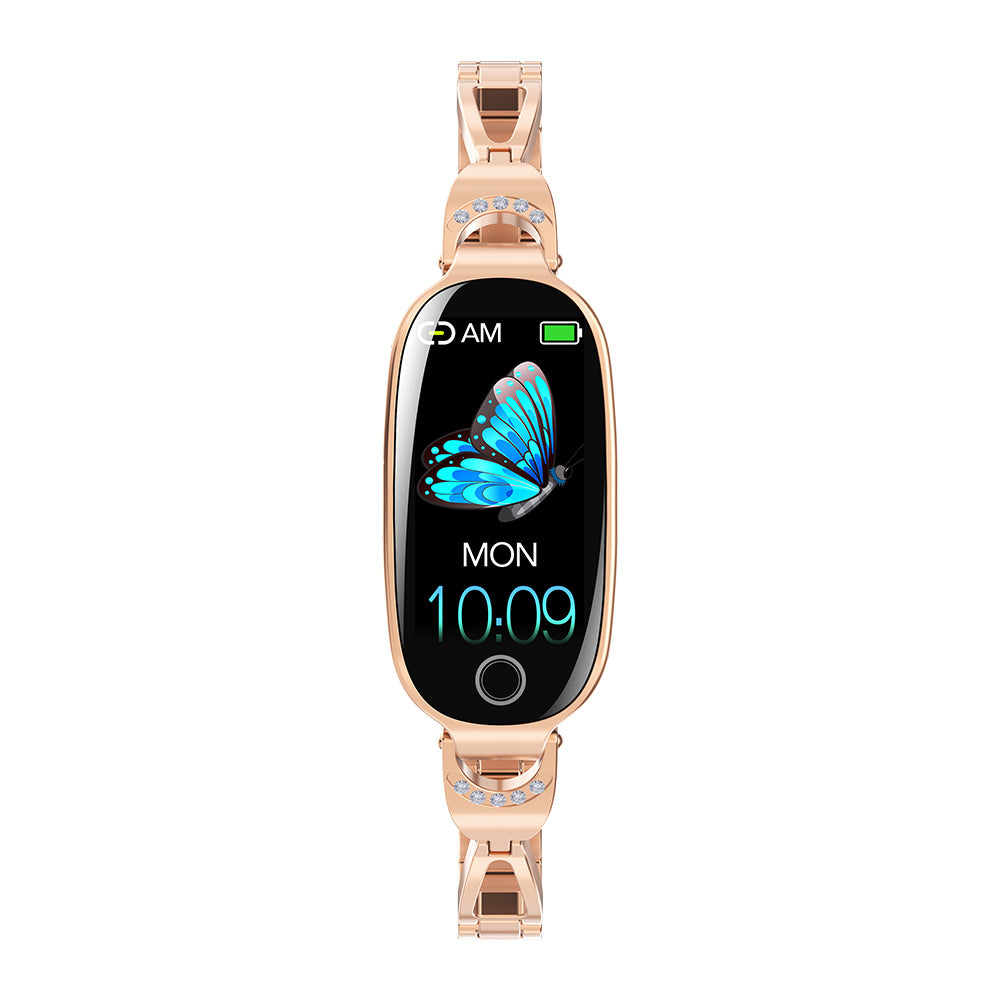 Fitaos Blutzucker Blutdrucküberwachung Luxus Diamant Design Fashion Smartwatch