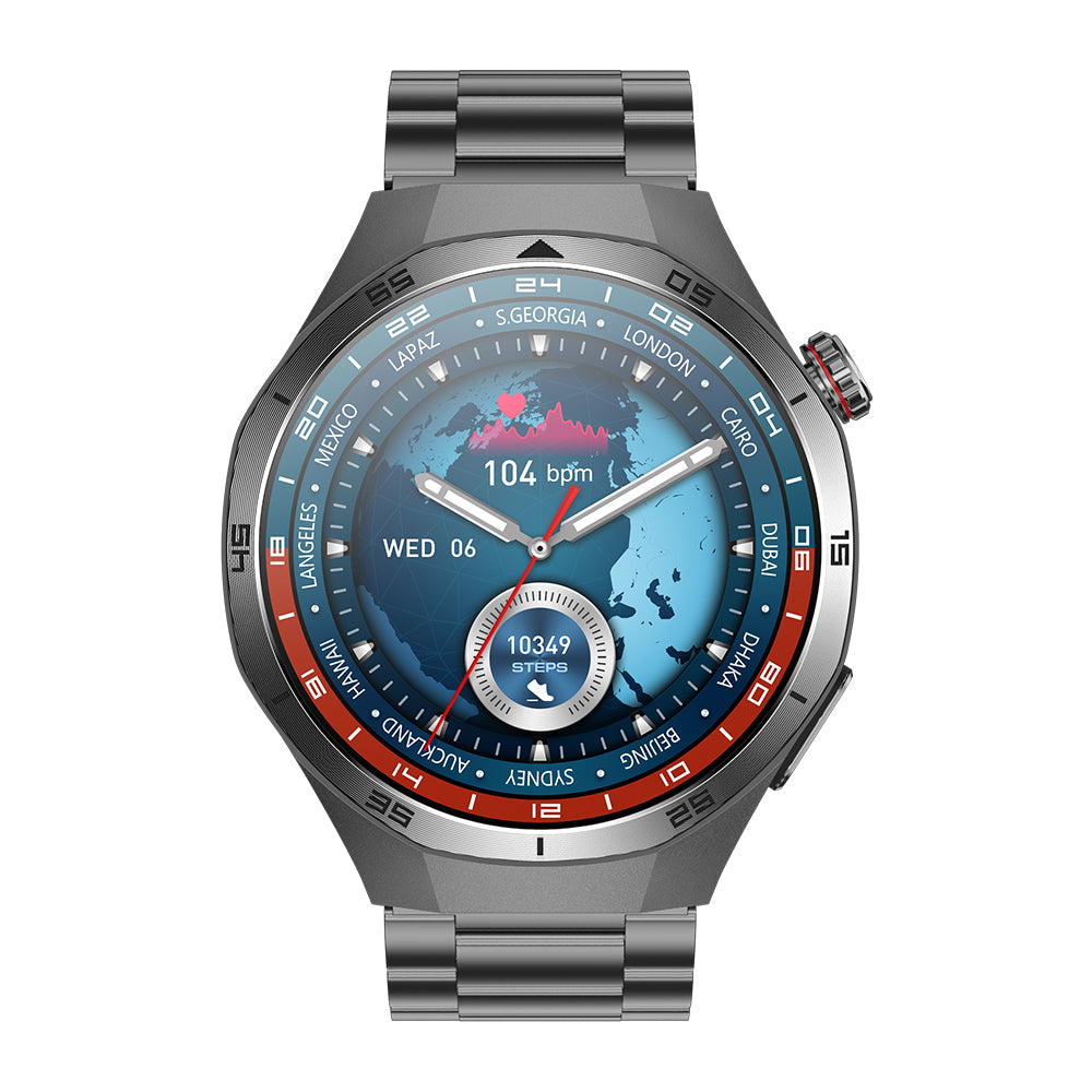 Fitaos H9 EKG Blutzucker Harnsäure Cholesterin Stressüberwachung Smartwatch