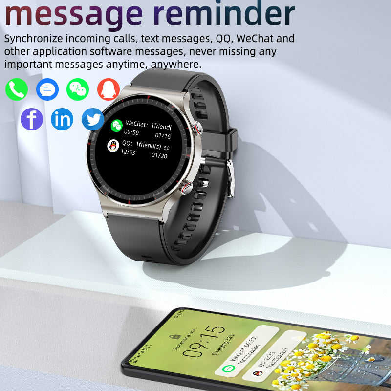 FITAOS 2025 Neue EKG+PPG-Smartwatch mit vollem Touchscreen und Blutsauerstoff, Blutdruck, Herzfrequenz