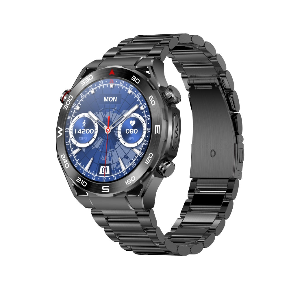 FITAOS EKG Blutzucker Blutdrucküberwachung Bluetooth Talk Sport Smartwatch