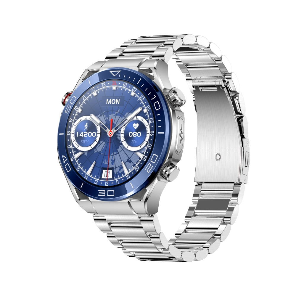 FITAOS EKG Blutzucker Blutdrucküberwachung Bluetooth Talk Sport Smartwatch