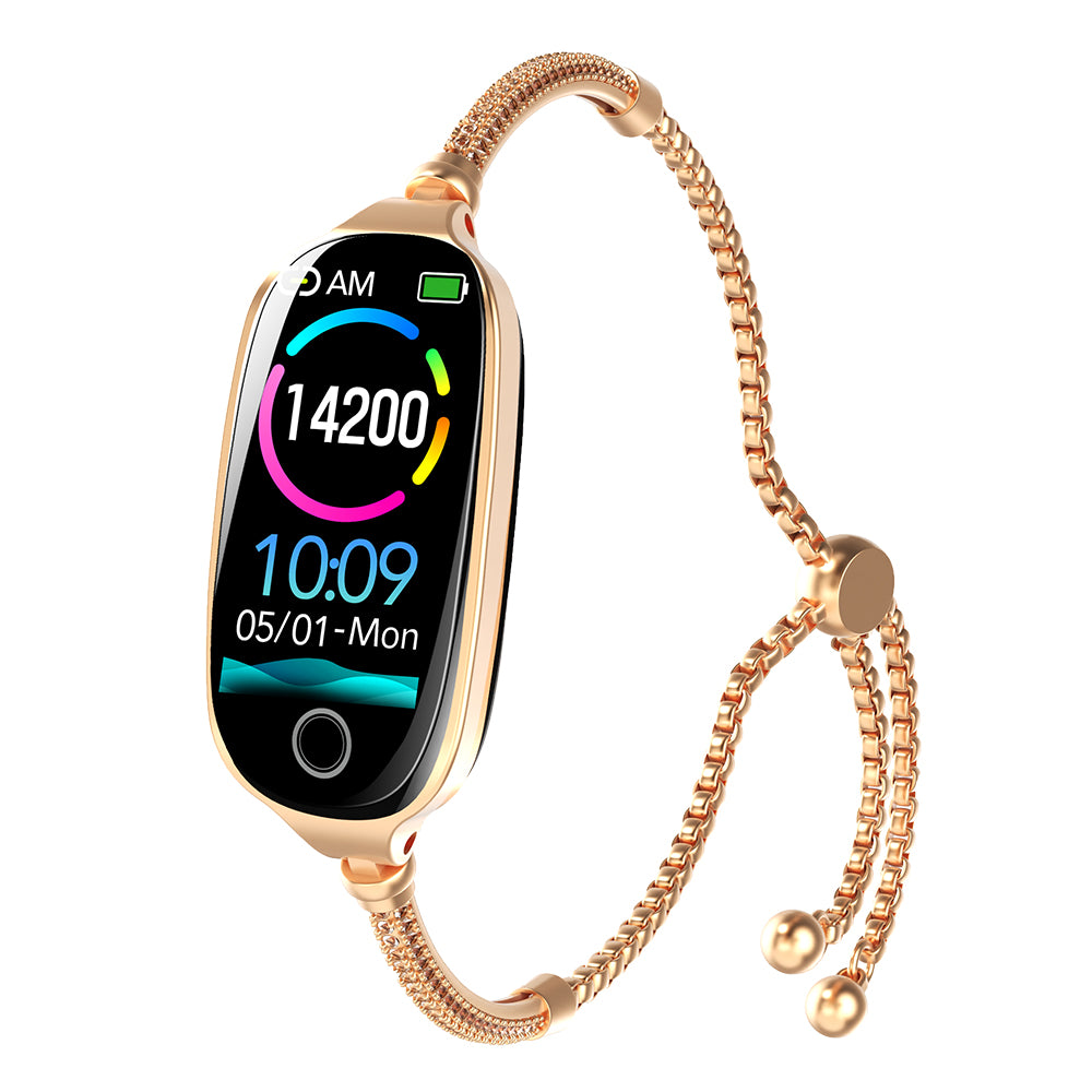Fitaos Blutzucker Blutdrucküberwachung Luxus Diamant Design Fashion Smartwatch