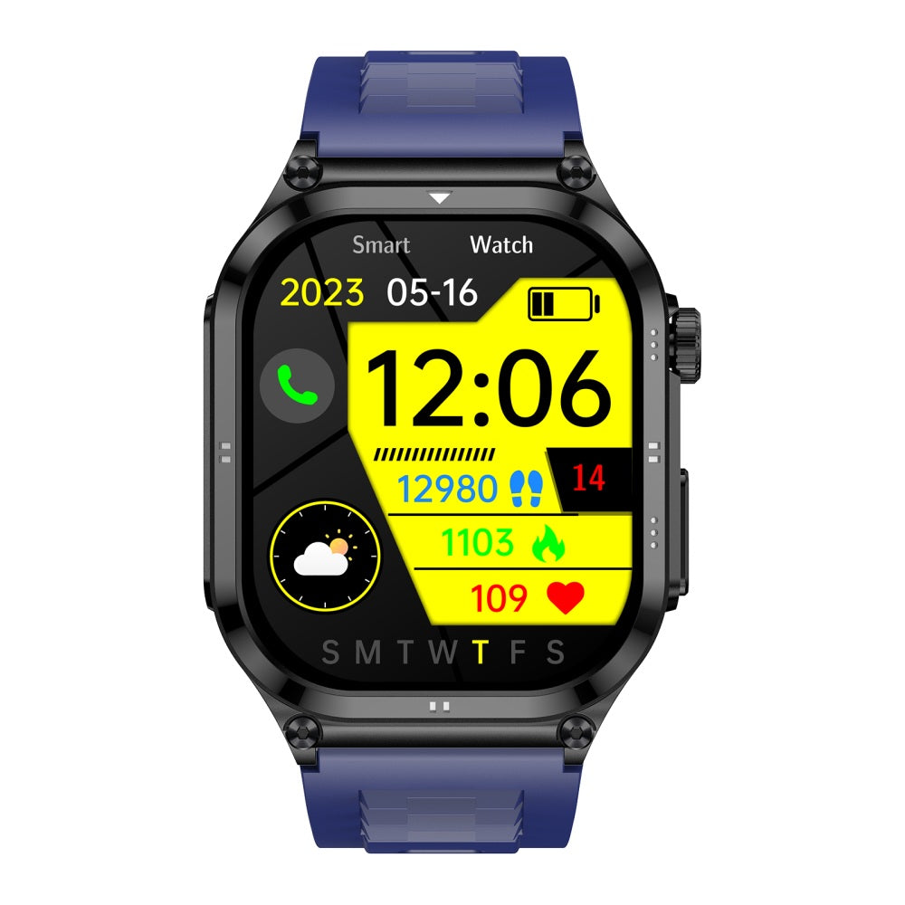 Fitaos H9 EKG Blutzucker Harnsäure Cholesterin Stressüberwachung Smartwatch