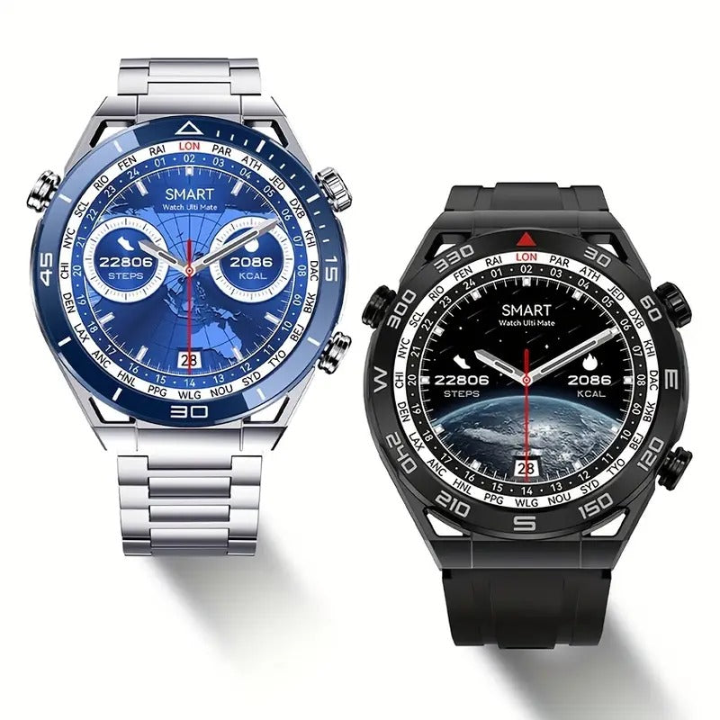 FITAOS EKG Blutzucker Blutdrucküberwachung Bluetooth Talk Sport Smartwatch