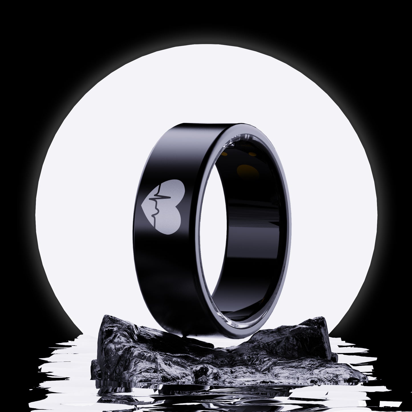 FITAOS R07 Blood Glucose ECG/EKG Blood Pressure Monitoring AI Health Analysis Smart Ring