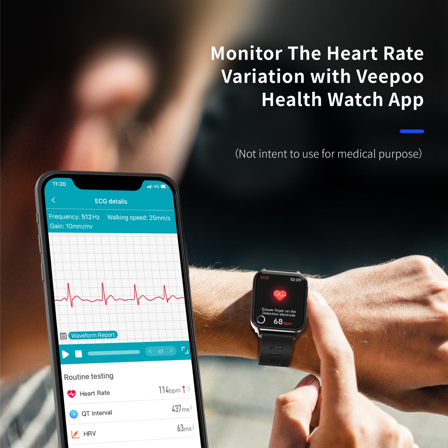 CFDA-zertifizierte Gesundheits-EKG-Smartwatch mit Blutsauerstoff-Herzfrequenzmesser, Schlafüberwachung, Gesundheits-Tracker-Uhr