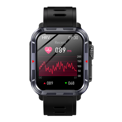 FITAOS VEE PRO Robuste Sport-Smartwatch zur Überwachung der Körperzusammensetzung/EKG/Blutzucker/Blutdruck/Herzfrequenz 