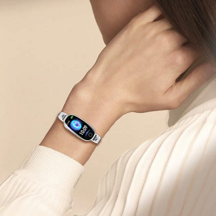 Fitaos Blutzucker Blutdrucküberwachung Luxus Diamant Design Fashion Smartwatch 