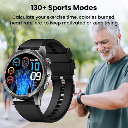 Fitaos H9 EKG Blutzucker Harnsäure Cholesterin Stressüberwachung Smartwatch