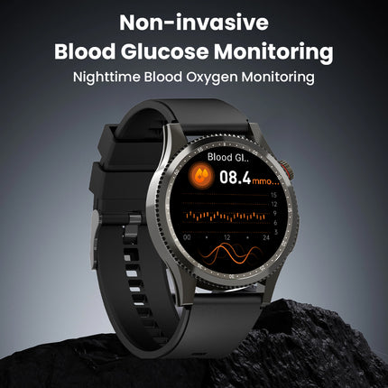 Fitaos H9 EKG Blutzucker Harnsäure Cholesterin Stressüberwachung Smartwatch