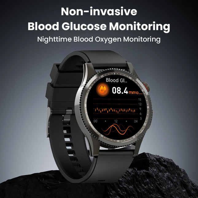 Fitaos H9 EKG Blutzucker Harnsäure Cholesterin Stressüberwachung Smartwatch