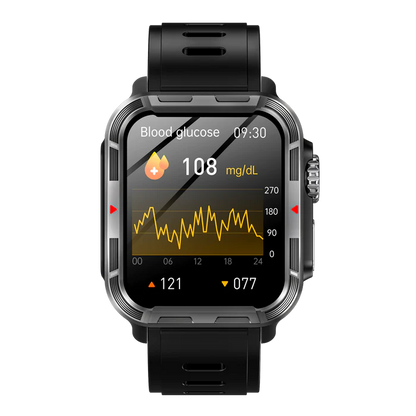 FITAOS VEE PRO Robuste Sport-Smartwatch zur Überwachung der Körperzusammensetzung/EKG/Blutzucker/Blutdruck/Herzfrequenz 