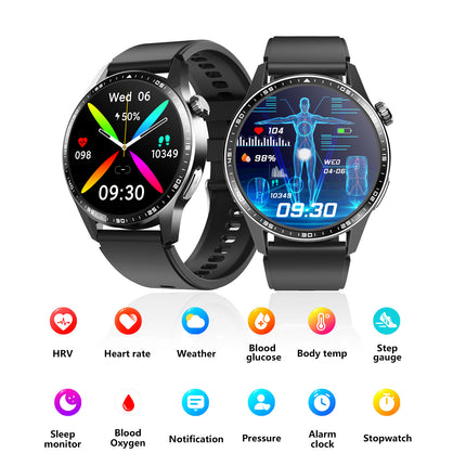 Fitaos ECG Blood glucose Blood Oxygen monitoring SOS Smartwatch