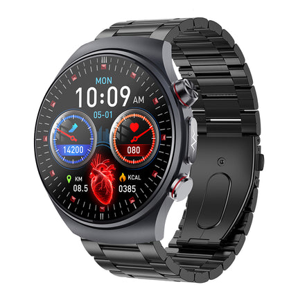 Fitaos Pro 10 High-End Flagship Smartwatch EKG Blutzucker Harnsäure Cholesterin Stressüberwachung 