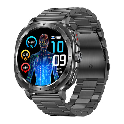Fitaos H9 EKG Blutzucker Harnsäure Cholesterin Stressüberwachung Smartwatch