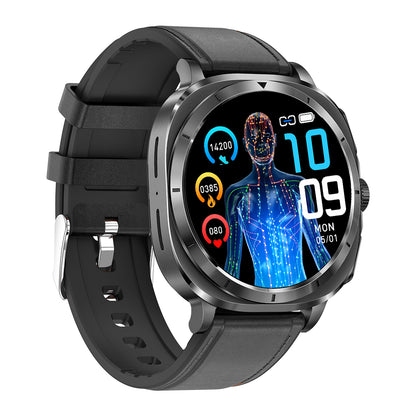 Fitaos H9 EKG Blutzucker Harnsäure Cholesterin Stressüberwachung Smartwatch