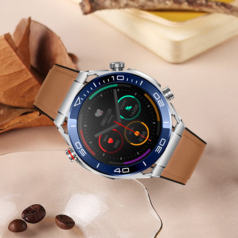 FITAOS Max 1 Herzfrequenz Blutzucker EKG/EKG Blutdrucküberwachung Bluetooth Talk Smartwatch 