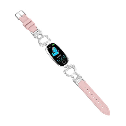 Fitaos Blutzucker Blutdrucküberwachung Luxus Diamant Design Fashion Smartwatch 