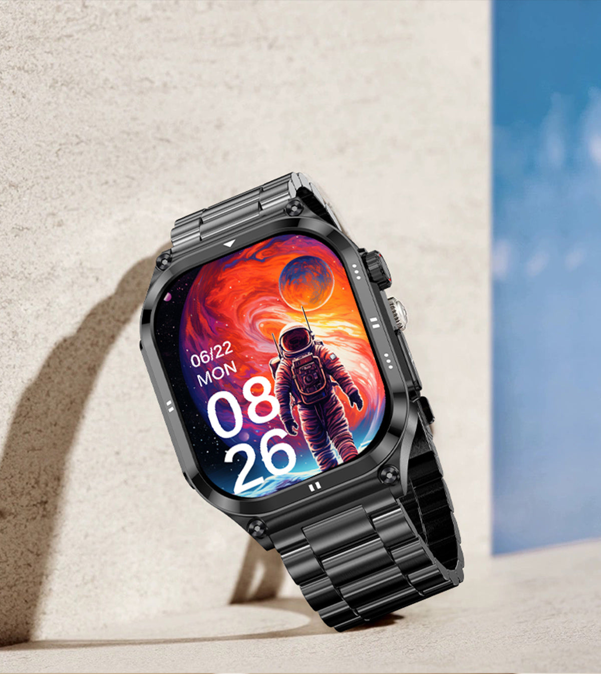 Fitaos H9 EKG Blutzucker Harnsäure Cholesterin Stressüberwachung Smartwatch