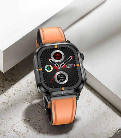 Fitaos H9 EKG Blutzucker Harnsäure Cholesterin Stressüberwachung Smartwatch
