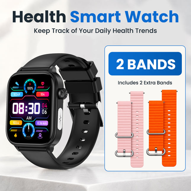 FITAOS Pro 6 EKG Blutzucker Intelligente mikrophysikalische Untersuchung Stressmonitoring Smartwatch 