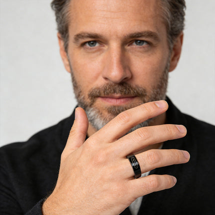 FITAOS R09 Blood Glucose ECG/EKG Blood Pressure Monitoring AI Health Analysis Smart Ring