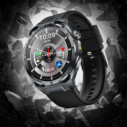 Fitaos P06 AI Analysis ECG Blood glucose Blood Oxygen monitoring Flashlight SOS Smartwatch